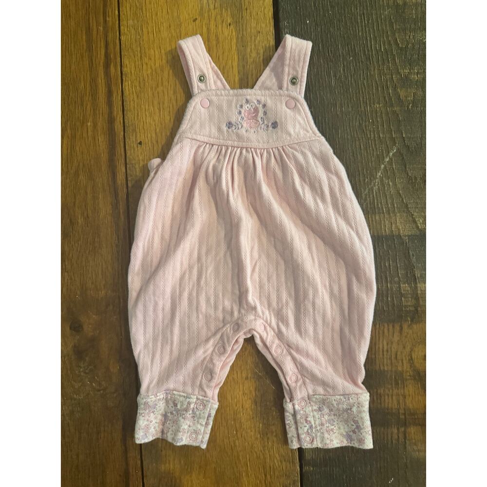 Vintage Y2K 2002 Sesame Street Elmo pink overalls 0-3M
